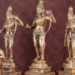 Brass Ram Darbar Antique Set | Lord Ram 23" with Family | Heritage Finish Divine Art | 27 kg Temple Grade Murti | Handcrafted Traditional Collection